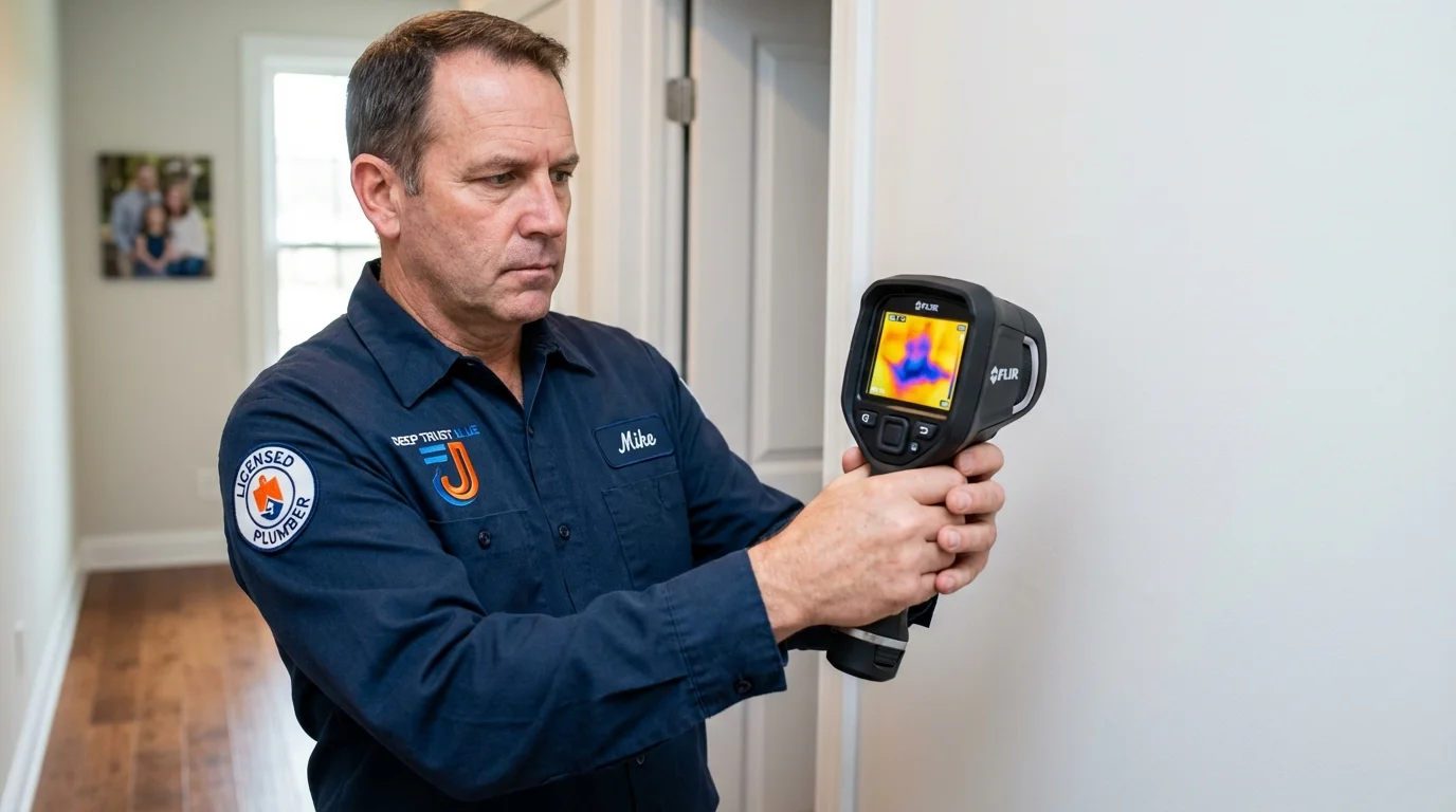 Thermal imaging leak detection by Johns Plumbing LLC in Stone Park